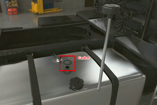 Installing the sensor inside the tank