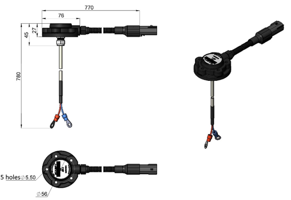 DB-2 dimensions