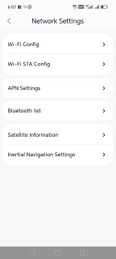 Network Settings menu